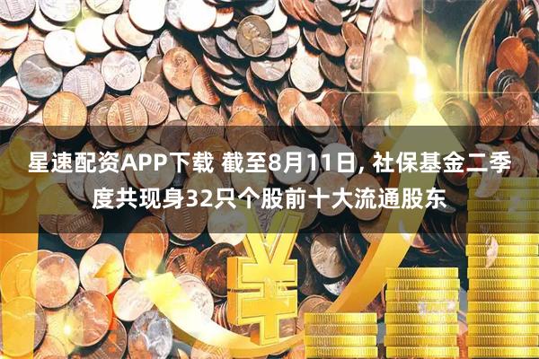 星速配资APP下载 截至8月11日, 社保基金二季度共现身32只个股前十大流通股东
